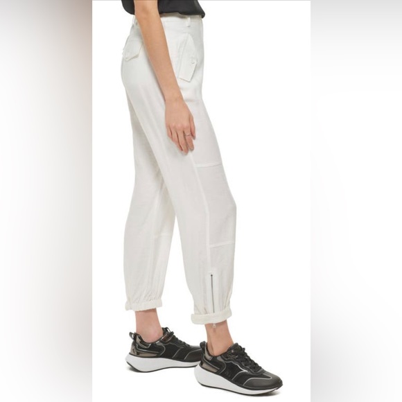DKNY Zip Cuff Woven Joggers - Picture 3 of 4
